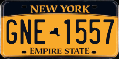 NY license plate GNE1557