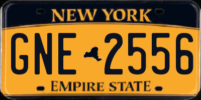 NY license plate GNE2556