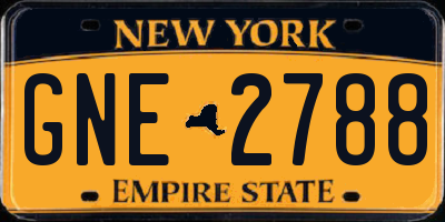 NY license plate GNE2788