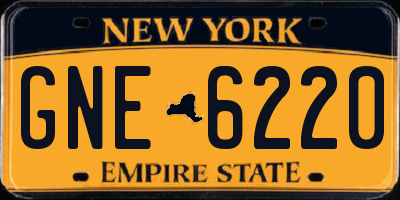 NY license plate GNE6220
