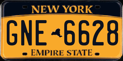 NY license plate GNE6628