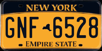 NY license plate GNF6528