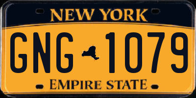 NY license plate GNG1079