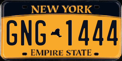 NY license plate GNG1444
