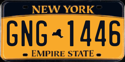NY license plate GNG1446