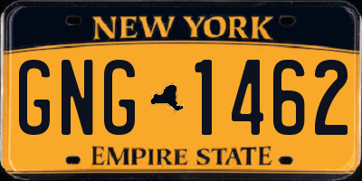 NY license plate GNG1462