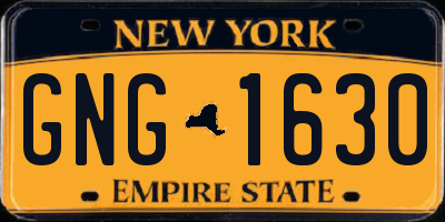 NY license plate GNG1630