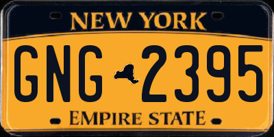 NY license plate GNG2395