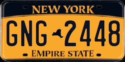 NY license plate GNG2448