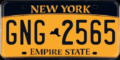 NY license plate GNG2565
