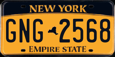 NY license plate GNG2568