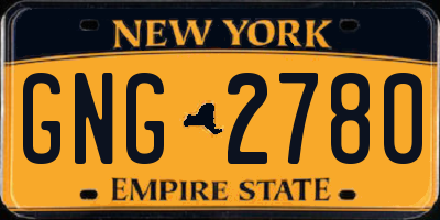 NY license plate GNG2780