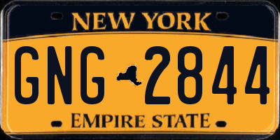 NY license plate GNG2844