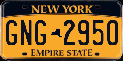 NY license plate GNG2950