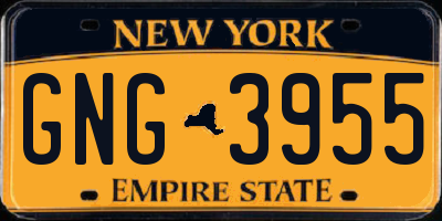 NY license plate GNG3955