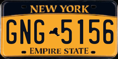 NY license plate GNG5156