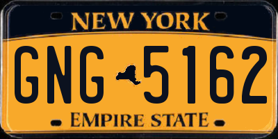 NY license plate GNG5162
