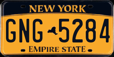 NY license plate GNG5284