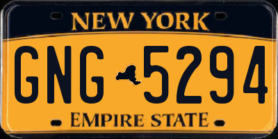 NY license plate GNG5294