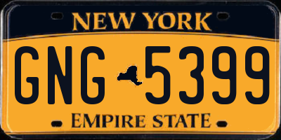 NY license plate GNG5399