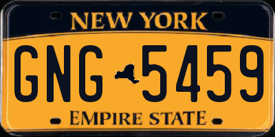 NY license plate GNG5459