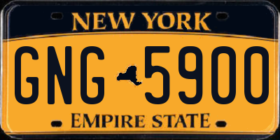 NY license plate GNG5900