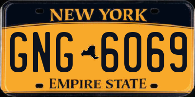 NY license plate GNG6069