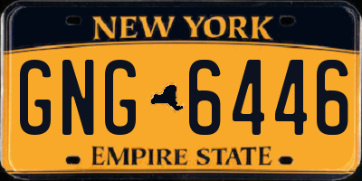 NY license plate GNG6446