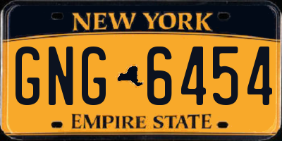 NY license plate GNG6454