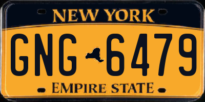 NY license plate GNG6479
