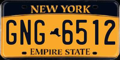 NY license plate GNG6512