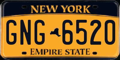 NY license plate GNG6520