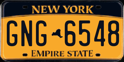 NY license plate GNG6548
