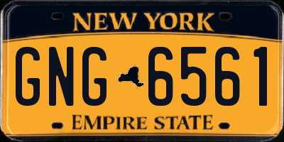 NY license plate GNG6561