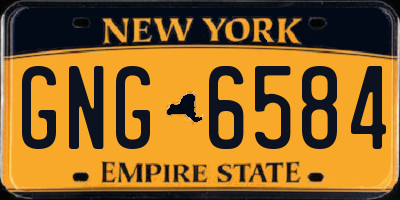 NY license plate GNG6584