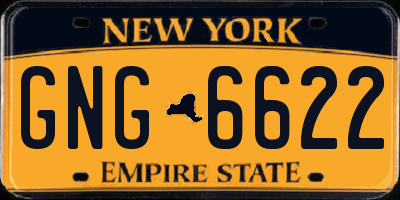 NY license plate GNG6622