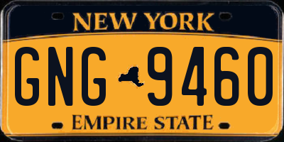 NY license plate GNG9460