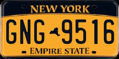 NY license plate GNG9516