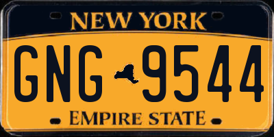 NY license plate GNG9544