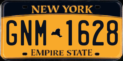 NY license plate GNM1628