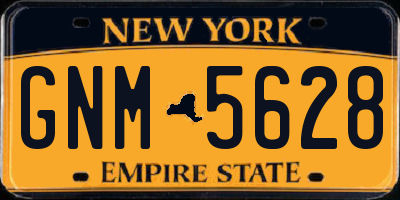 NY license plate GNM5628
