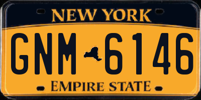 NY license plate GNM6146
