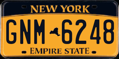 NY license plate GNM6248