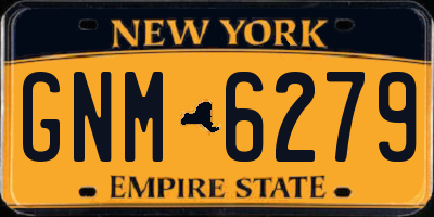 NY license plate GNM6279
