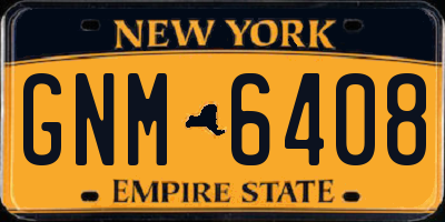 NY license plate GNM6408