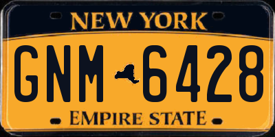 NY license plate GNM6428