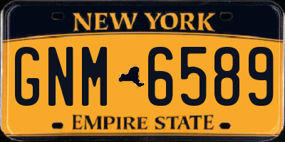 NY license plate GNM6589