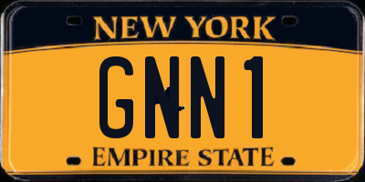 NY license plate GNN1