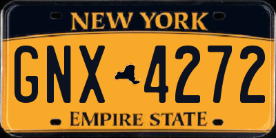 NY license plate GNX4272