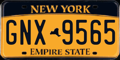 NY license plate GNX9565